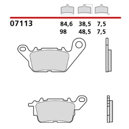 BREMBO 2026/05 klocki hamulcowe KH694 road / scooter carbon ceramic cc (półmetaliczne) (ece R90)
