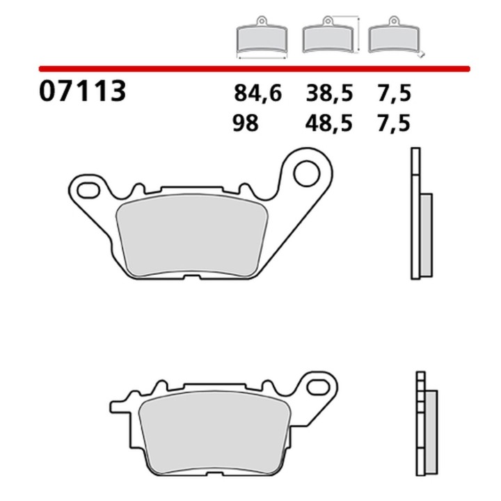 BREMBO 2026/05 klocki hamulcowe KH694 road / scooter carbon ceramic cc (półmetaliczne) (ece R90)