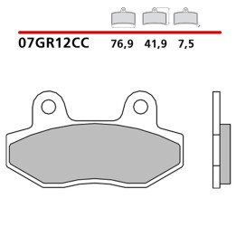 BREMBO 2026/05 klocki hamulcowe KH86 road / scooter carbon ceramic cc (półmetaliczne) (ece R90)