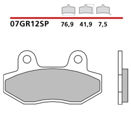 BREMBO 2026/05 klocki hamulcowe KH86 road sinter sp (spiek metaliczny) (ece R90)