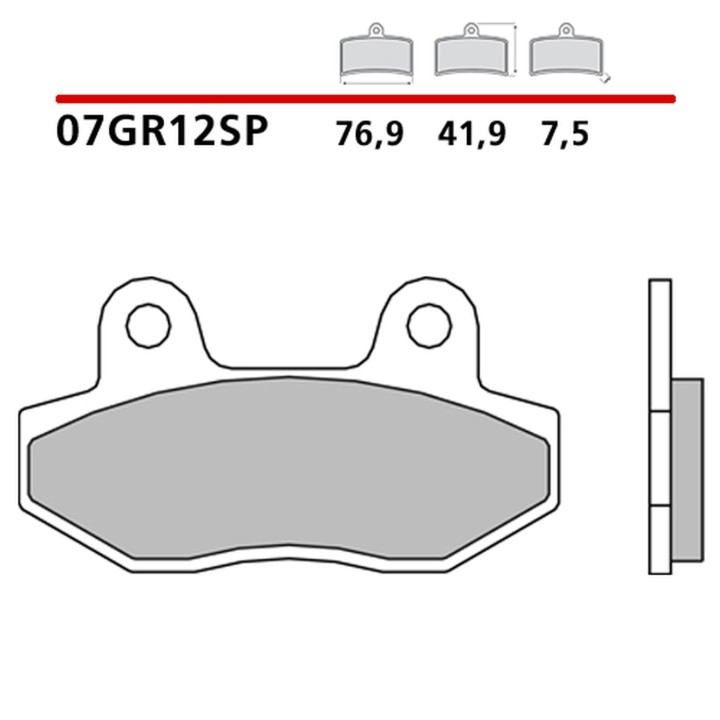 BREMBO 2026/05 klocki hamulcowe KH86 road sinter sp (spiek metaliczny) (ece R90)
