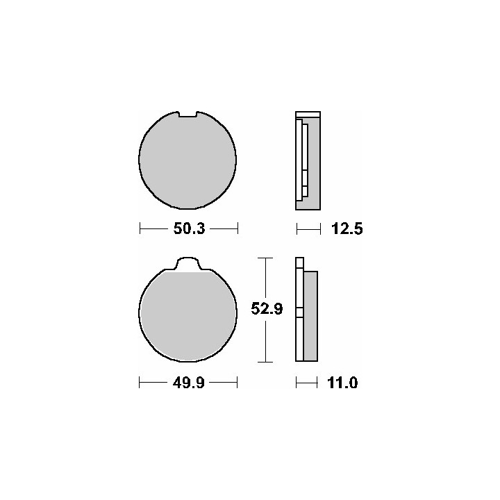 SBS klocki hamulcowe KH35 street standart ceramic