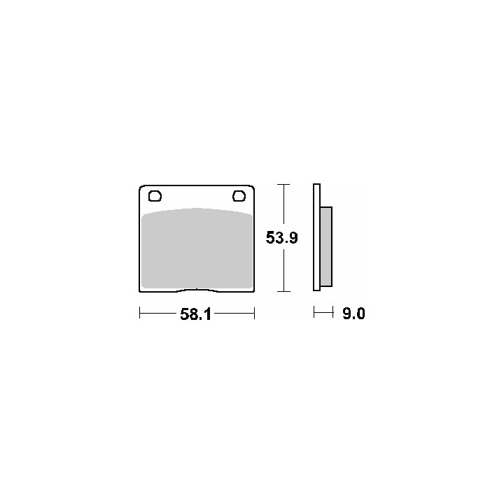 SBS klocki hamulcowe KH36 street standart ceramic