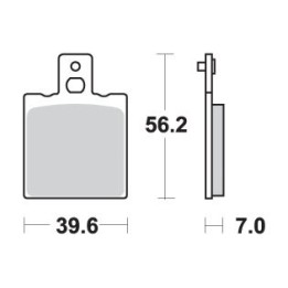 SBS klocki hamulcowe KH047 / KH47 street standart ceramic