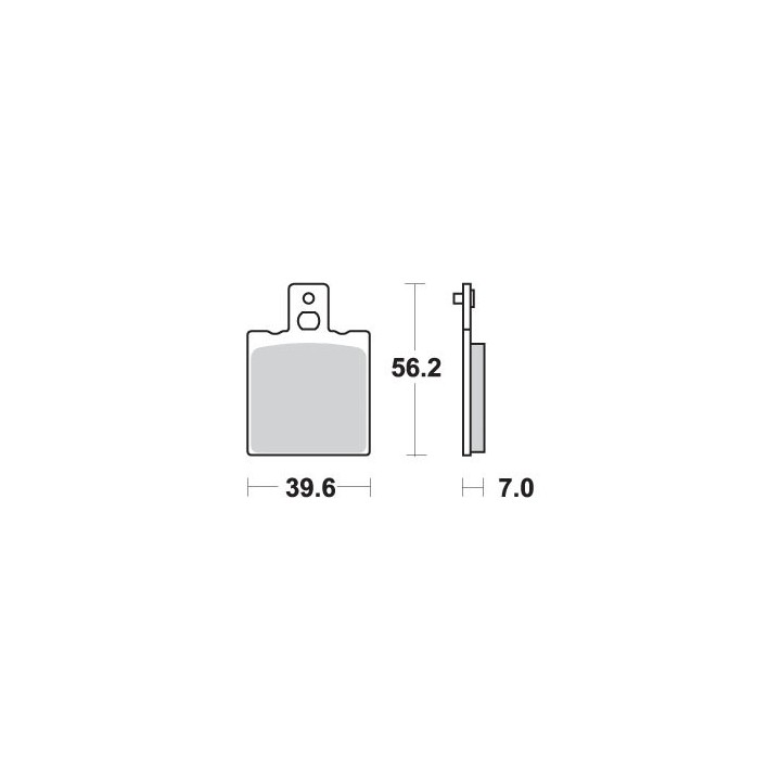 SBS klocki hamulcowe KH047 / KH47 street standart ceramic