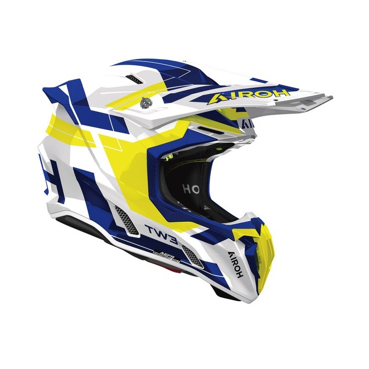 AIROH KASK CROSS / ENDURO / ATV / QUAD TWIST 3 DYNASTY BLUE YELLOW GLOSS