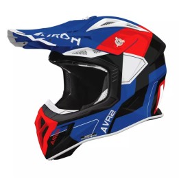 AIROH KASK CROSS / ENDURO / ATV / QUAD AVIATOR ACE 2 SHIELD BLUE RED GLOSS