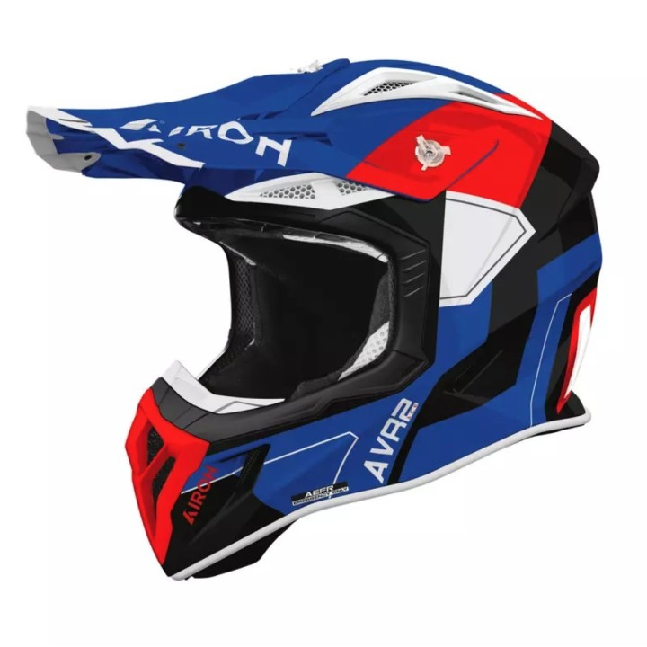 AIROH KASK CROSS / ENDURO / ATV / QUAD AVIATOR ACE 2 SHIELD BLUE RED GLOSS