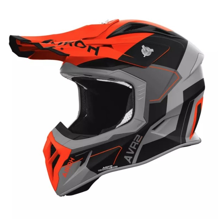 AIROH KASK CROSS / ENDURO / ATV / QUAD AVIATOR ACE 2 SHIELD ORANGE MATT