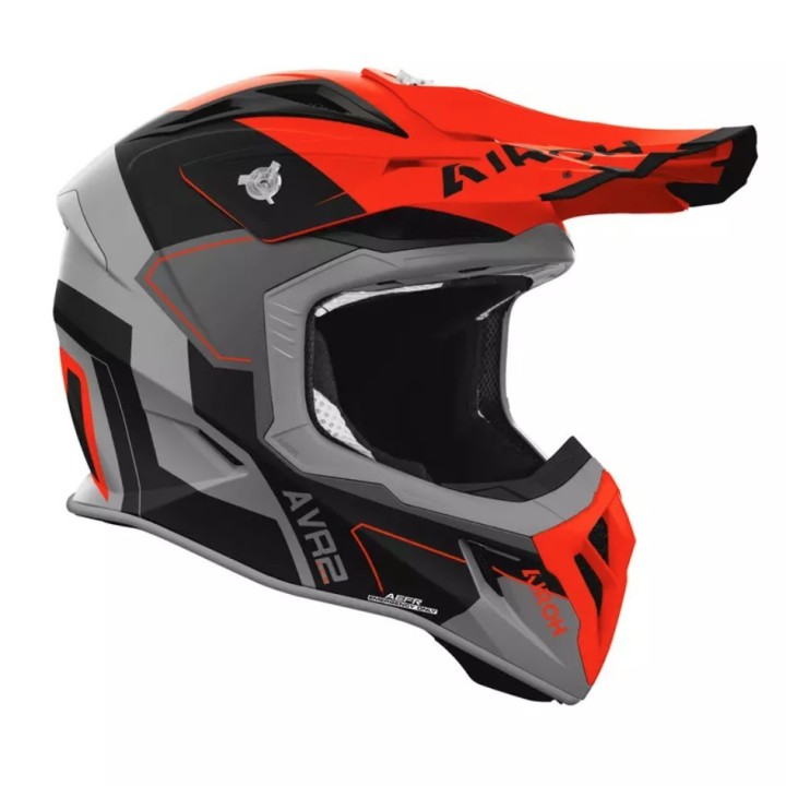 AIROH KASK CROSS / ENDURO / ATV / QUAD AVIATOR ACE 2 SHIELD ORANGE MATT