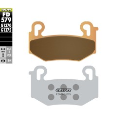 GALFER klocki hamulcowe KH779 spiek metaliczny (złote) sport bmw r 1300GS '23-'25, r 1300GS triple black '23-'25; r 1300GS trop…
