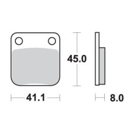SBS klocki hamulcowe KH54 off-road sinter
