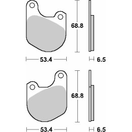 SBS klocki hamulcowe KH71 street standart ceramic