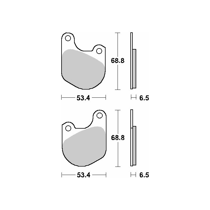 SBS klocki hamulcowe KH71 street standart ceramic
