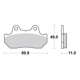 SBS klocki hamulcowe KH69/3 street standart ceramic
