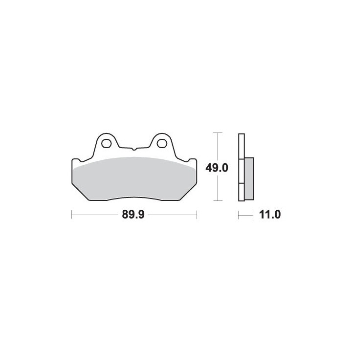 SBS klocki hamulcowe KH69/3 street standart ceramic