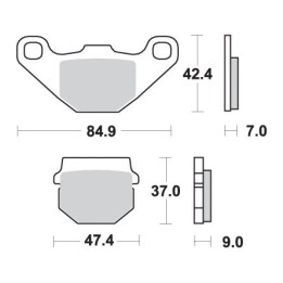 SBS klocki hamulcowe KH83 off-road sinter