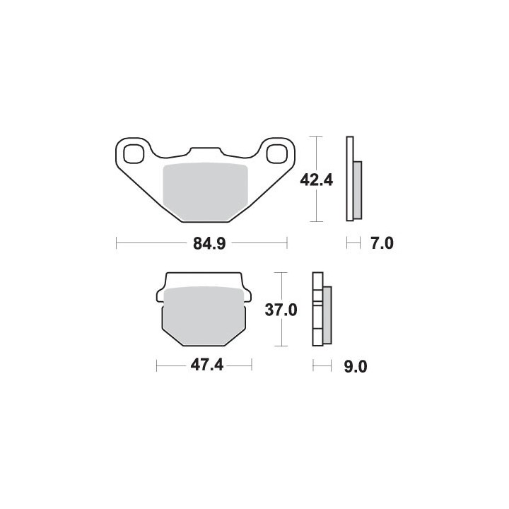 SBS klocki hamulcowe KH83 off-road sinter