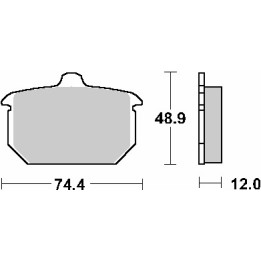 SBS klocki hamulcowe KH78 street standart ceramic
