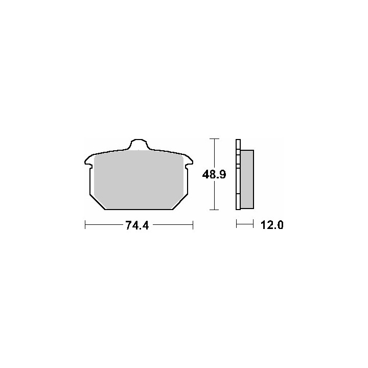 SBS klocki hamulcowe KH78 street standart ceramic