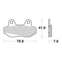 SBS klocki hamulcowe KH86 street standart ceramic