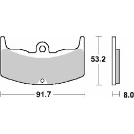 SBS klocki hamulcowe KH80 street standart ceramic