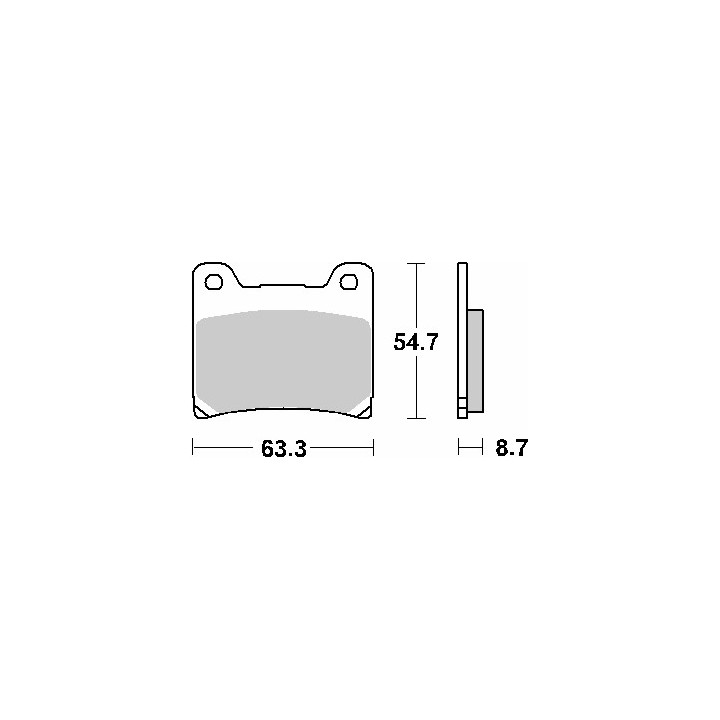 SBS klocki hamulcowe KH88 street standart ceramic