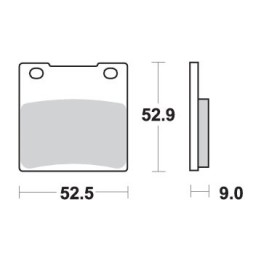 SBS klocki hamulcowe KH63 / KH161 racing dual carbon