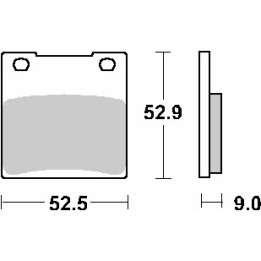 SBS klocki hamulcowe KH63 / KH063 / KH161 street performance (excel) sinter