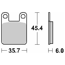 SBS klocki hamulcowe KH115 street standart ceramic