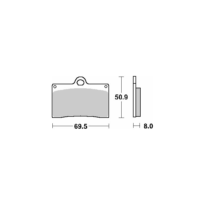 SBS klocki hamulcowe KH95 street performance (excel) sinter