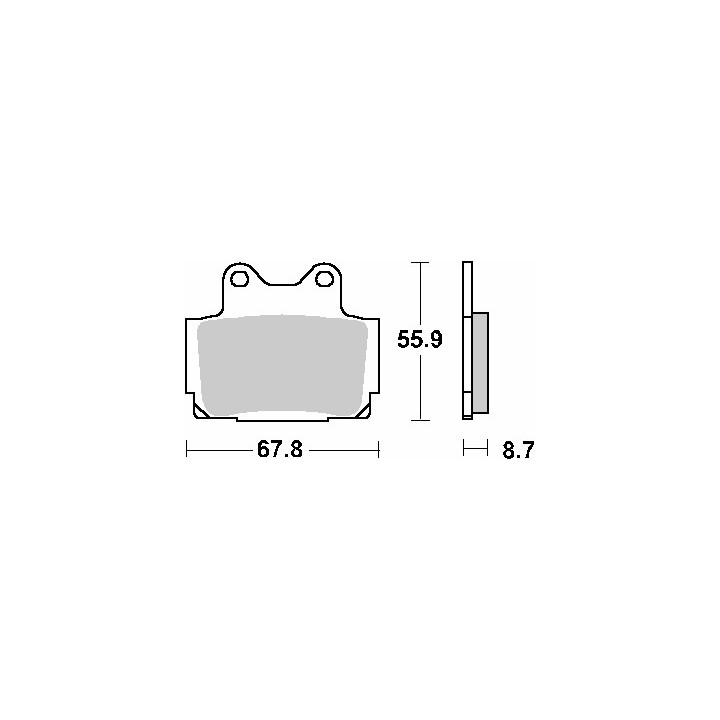 SBS klocki hamulcowe KH104 street performance (excel) sinter