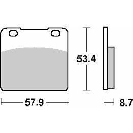 SBS klocki hamulcowe KH103 street standart ceramic