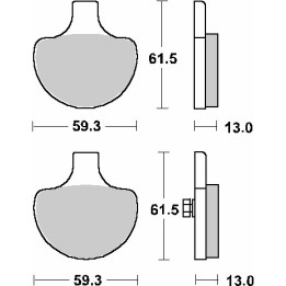 SBS klocki hamulcowe KH94 street performance (excel) sinter