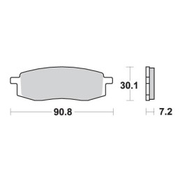 SBS klocki hamulcowe KH105 off-road sinter