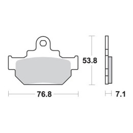 SBS klocki hamulcowe KH106 street standart ceramic