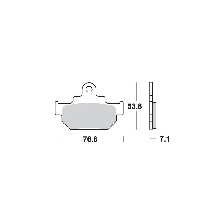SBS klocki hamulcowe KH106 street standart ceramic
