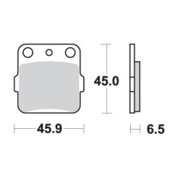 SBS klocki hamulcowe KH084/3 off-road sinter