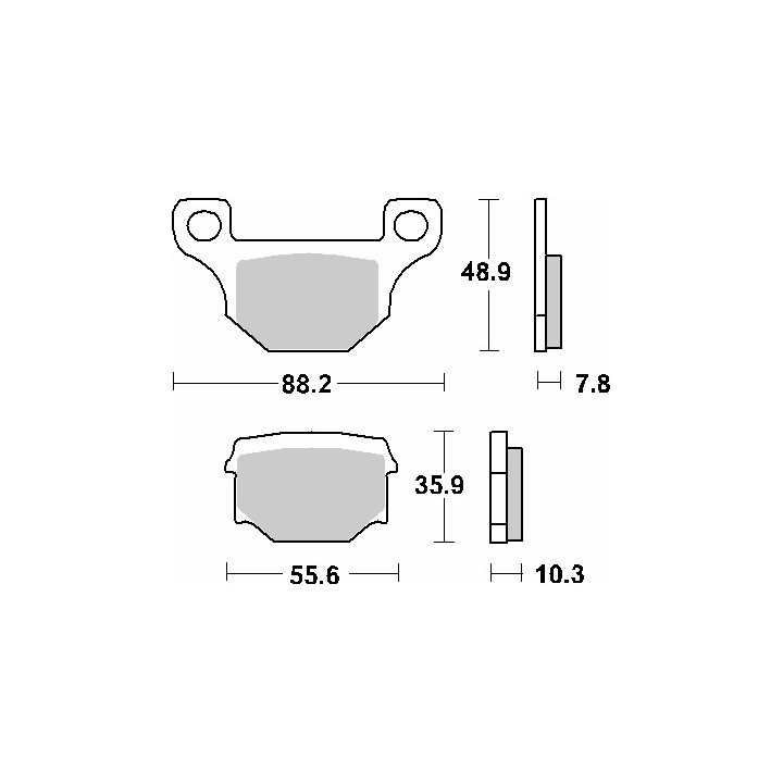 SBS klocki hamulcowe KH93 street standart ceramic