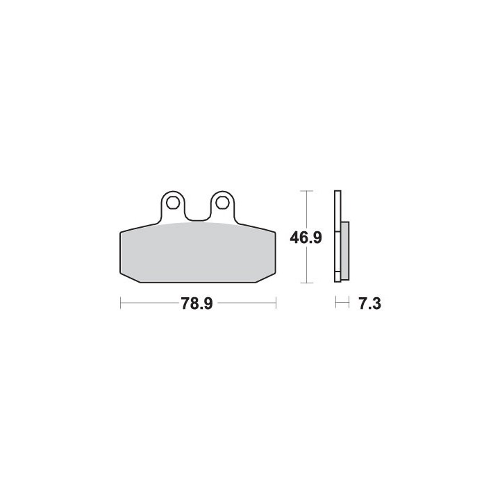 SBS klocki hamulcowe KH256 street standart ceramic