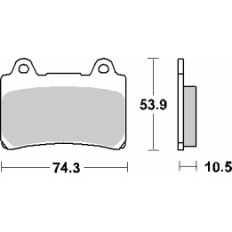 SBS klocki hamulcowe KH123 street standart ceramic