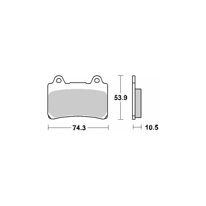 SBS klocki hamulcowe KH123 street standart ceramic