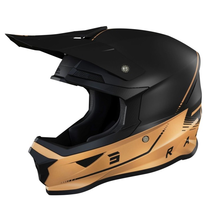 SHOT RACING WYPRZEDAŻ KASK MOTO FURIOUS RAW 3.0 BLACK BRONZE MATT