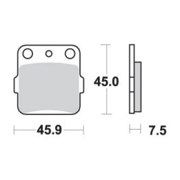 SBS klocki hamulcowe KH084 street standart ceramic