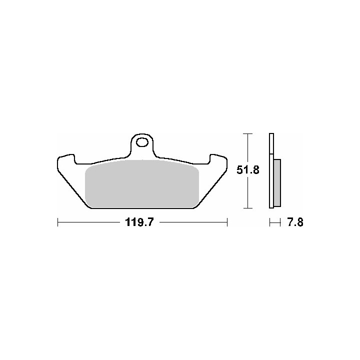 SBS klocki hamulcowe KH120 street standart ceramic