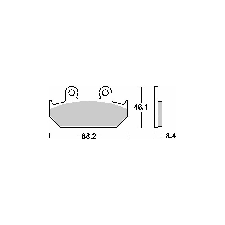 SBS klocki hamulcowe KH124 street standart ceramic