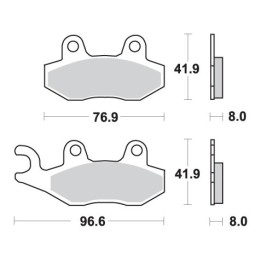 SBS klocki hamulcowe KH135 / KH214 off-road sinter