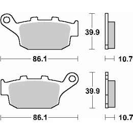 SBS klocki hamulcowe KH140 street standart ceramic