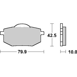 SBS klocki hamulcowe KH136 street standart ceramic