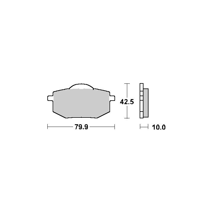 SBS klocki hamulcowe KH136 street standart ceramic